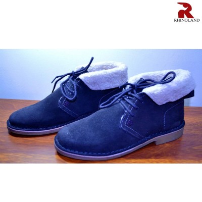 Rhinoland Ankle Boot With Fur Inside For Men