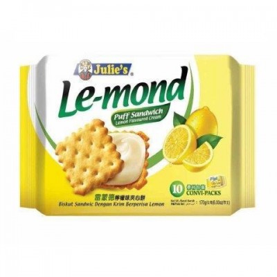 Julie's Le-Mond Sandwich Lemon Flavoured Biscuit - 170 Gm