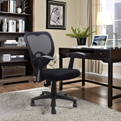SAVYA HOME Apex Chairs Delta MB Umbrella Base Office Chair (Black)