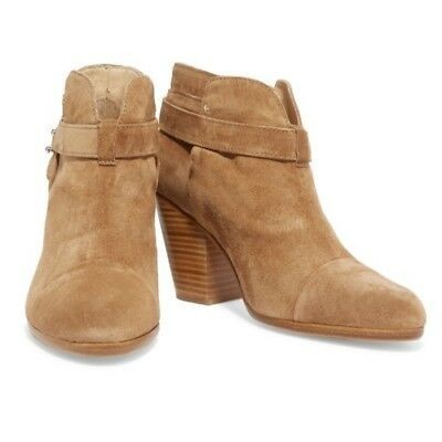 Camel Suede Ankle Boots For Women