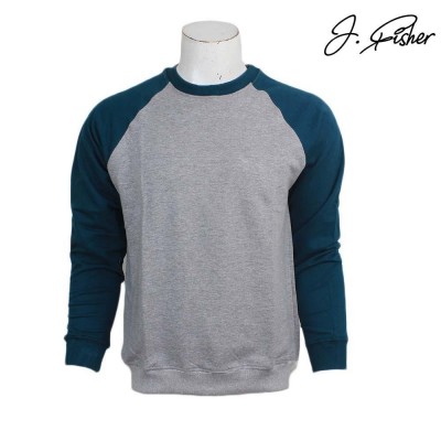 J.Fisher Cotton Fleece Baseball Sweatshirt For Women