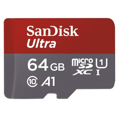 64 GB Ultra microSDHC UHS-I Card with Adapter