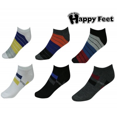 Pack of 6 Sports Ankle Socks (1004)